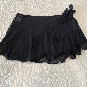 Black skirted beach sarong